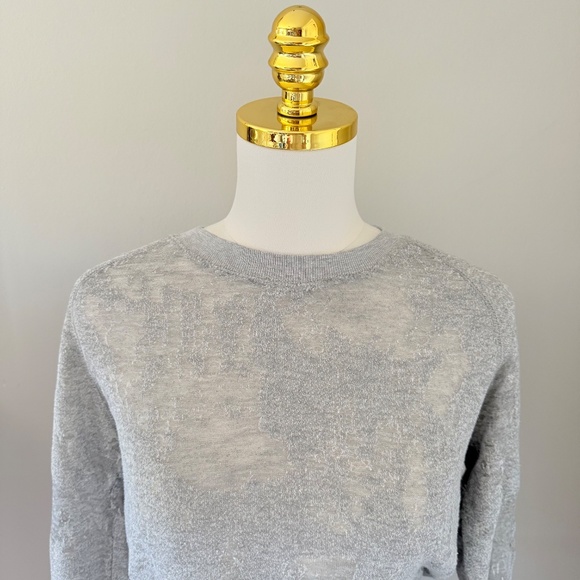 Iro Burnout Sweatshirt in Heather Grey, Sz S - Picture 2 of 8